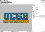 Santa Barbara Embroidery File 4 size