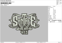 Santafe Embroidery File 5 sizes