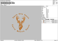 Santacirlce V1 Embroidery File 6 sizes