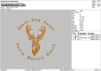 Santacirlce V1 Embroidery File 6 sizes