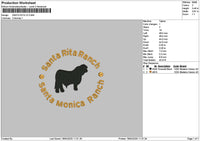 Santacircle V2 Embroidery File 6 sizes