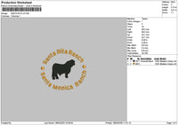 Santacircle V2 Embroidery File 6 sizes