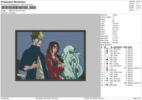 Sarada Uchiha Embroidery File 4 size