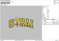 Sarai Embroidery File 6 sizes