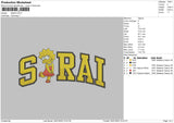 Sarai Embroidery File 6 sizes