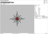 Saringan Eye Embroidery File 6 sizes