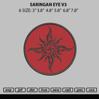 Saringan Eye V3 Embroidery File 6 sizes