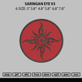 Saringan Eye V3 Embroidery File 6 sizes