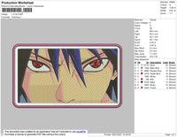 Sasuke Eyes Embroidery File 4 size