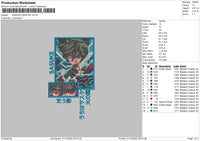 Sasuke Graphic Embroidery File 6 sizes