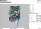 Sasuke Graphic Embroidery File 6 sizes
