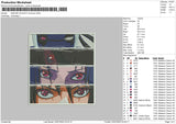 Sasuke Uciha 4 Ver Embroidery File 4 sizes