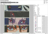 Sasuke Uciha 4 Ver Embroidery File 4 sizes