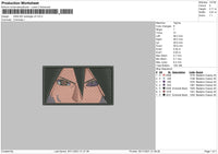 Sasuke Rectangle V4 Embroidery File 4 size