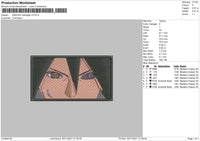 Sasuke Rectangle V4 Embroidery File 4 size