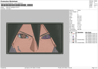 Sasuke Rectangle V4 Embroidery File 4 size