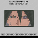 Sasuke Rectangle V4 Embroidery File 4 size