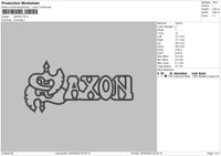Saxon Embroidery File 6 sizes