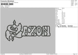 Saxon Embroidery File 6 sizes