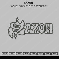 Saxon Embroidery File 6 sizes