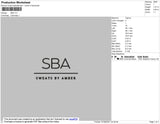 SBA Embroidery File 5 size