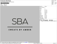 SBA Embroidery File 5 size
