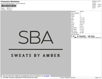 SBA Embroidery File 5 size