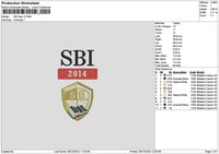 Sbitext Embroidery File 6 sizes