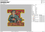 Scarface Embroidery File 6 sizes