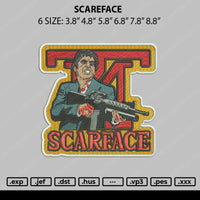Scarface Embroidery File 6 sizes