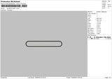 Oval Line Embroidery File 6 sizes