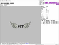 SCF Embroidery File 5 size