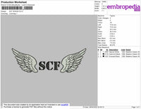 SCF Embroidery File 5 size