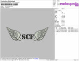 SCF Embroidery File 5 size