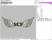 SCF Embroidery File 5 size