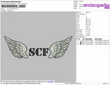 SCF Embroidery File 5 size