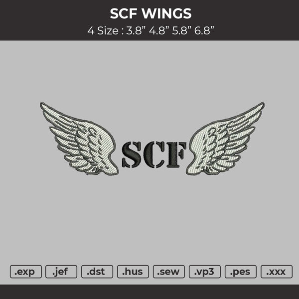 SCF Embroidery File 5 size