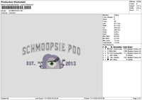 Monster Purple 01 Embroidery File 6 sizes