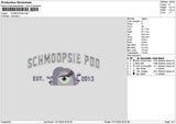 Monster Purple 01 Embroidery File 6 sizes