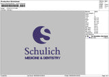 Schulichtext V2 Embroidery File 6 sizes