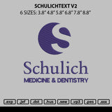 Schulichtext V2 Embroidery File 6 sizes