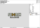 scorchtext Embroidery File 6 sizes