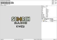 Kwesitext Embroidery File 6 sizes