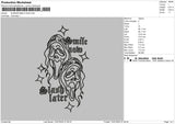 Screamtext 01 Embroidery File 6 sizes