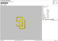 SD Logo Embroidery File 4 size