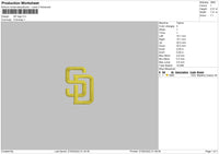 SD Logo Embroidery File 4 size