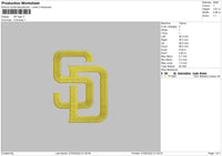 SD Logo Embroidery File 4 size