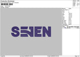Se7entext Embroidery File 6 sizes