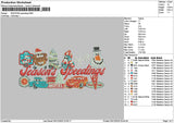 Seasontext 0512 Embroidery File 6 sizes