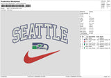 Seattletext 01 Embroidery File 6 sizes